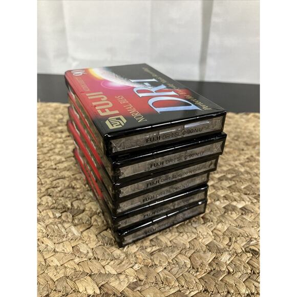 Lot Of 6 Fuji DR-I 90 Blank Audio Tape Cassette Sealed Normal Bias Type 1 - Picture 4 of 5